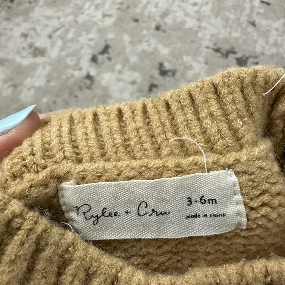 Rylee + Cru Yellow Knit Sweater Size 3-6 Months - Picture 3 of 4
